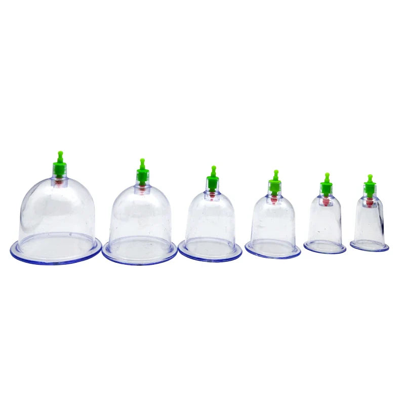 6-Piece Vacuum Cupping Set with Pumping Gun