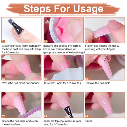 Non-Stick Nail Extension Gel Set