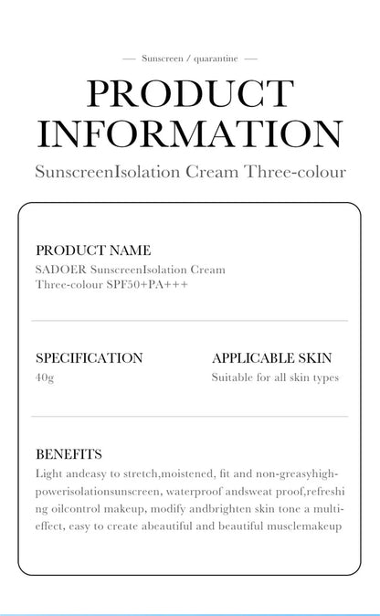 3-Color Full Coverage Primer & Isolation Cream