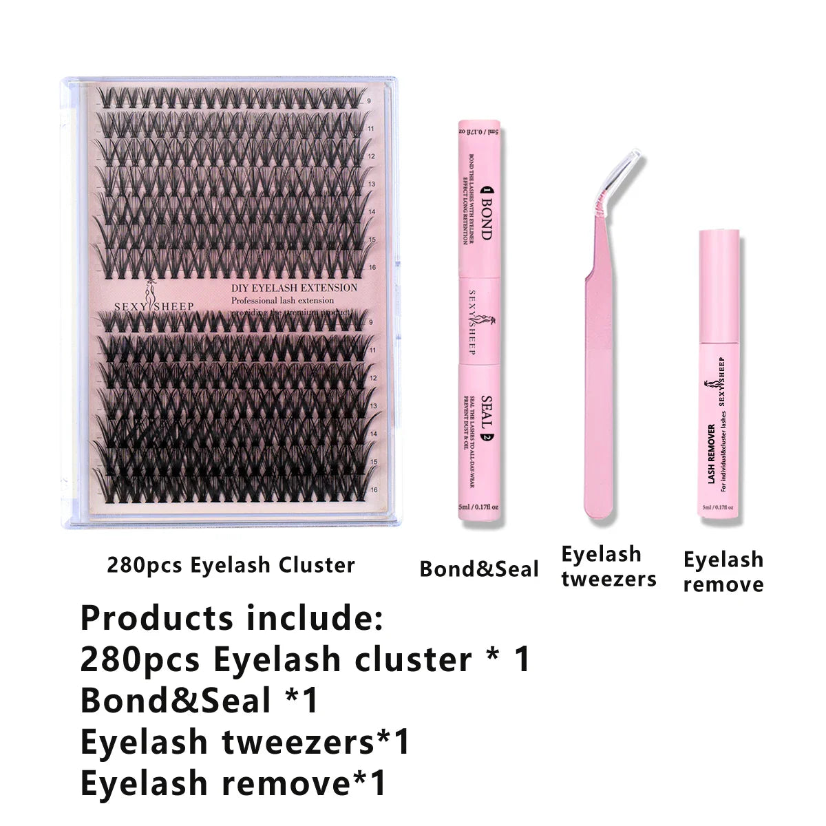 280pcs DIY Lash Extension Kit