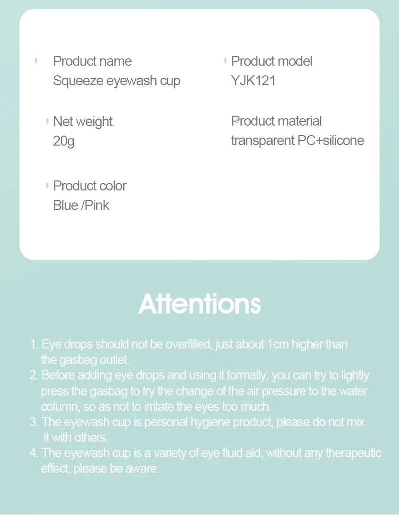 Silicone Eye Wash Cup