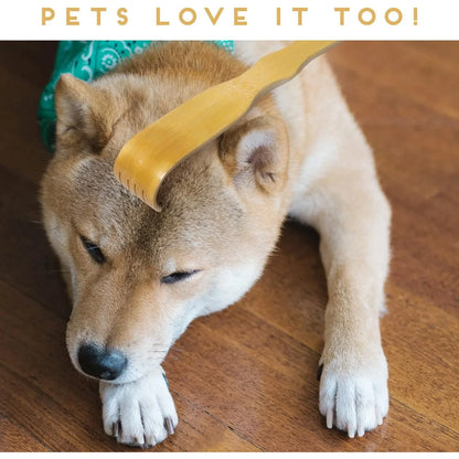 Bamboo Back Scratcher & Massage Roller