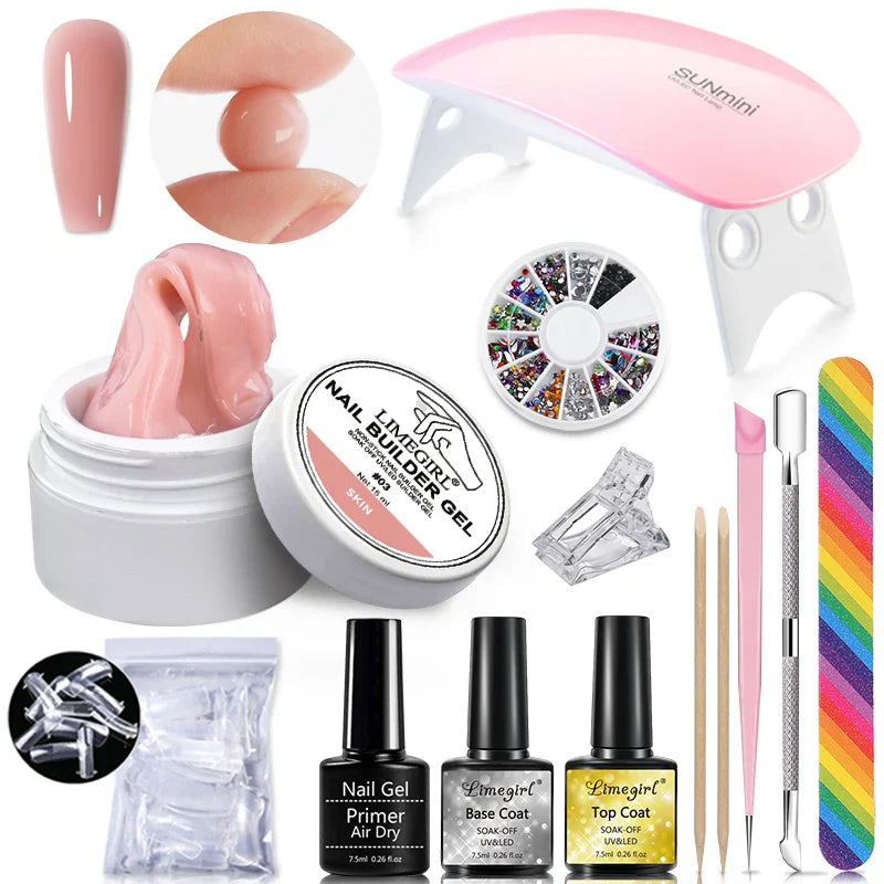 Non-Stick Nail Extension Gel Set