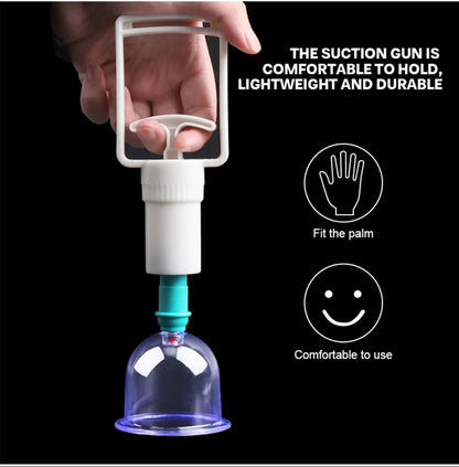 6-Piece Vacuum Cupping Set with Pumping Gun
